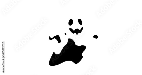 Halloween spooky halloween ghost vector illustration for halloween designs and scary themed projects and decorations vector