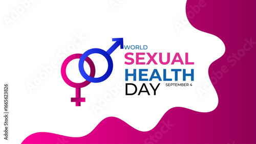 World Sexual Health Day poster vector illustration. Promote open conversations around sexual well-to raise awareness about the mission. pregnancy test symbol. Banner poster, flyer. vector illustration