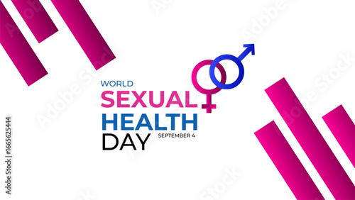 World Sexual Health Day poster vector illustration. Promote open conversations around sexual well-to raise awareness about the mission. pregnancy test symbol. Banner poster, flyer. vector illustration