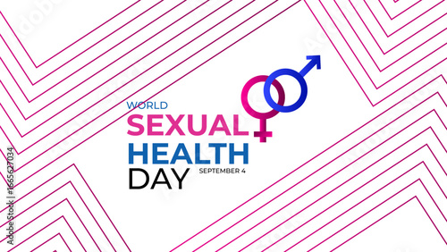 World Sexual Health Day poster vector illustration. Promote open conversations around sexual well-to raise awareness about the mission. pregnancy test symbol. Banner poster, flyer. vector illustration