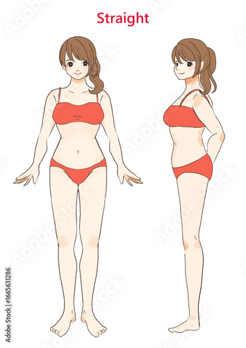 骨格診断　骨格ストレートタイプ