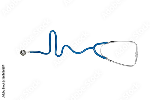 Free Download Stethoscope for patient assessments in clinics, isolated on white, PNG - GFXLoad