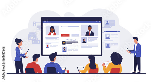 Webinar Presentation with Diverse Attendees and Presenters.