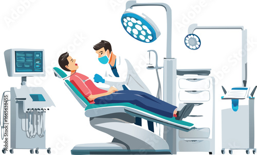 Real-life dental care scene promoting hygiene and health education
Dentist and patient in bright clinic encouraging youth dental responsibility