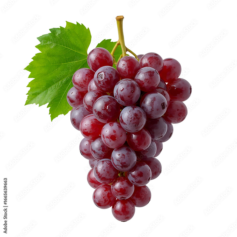 Naklejka premium bunch of red grapes