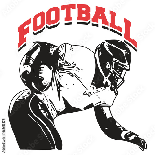american football silhouette.eps