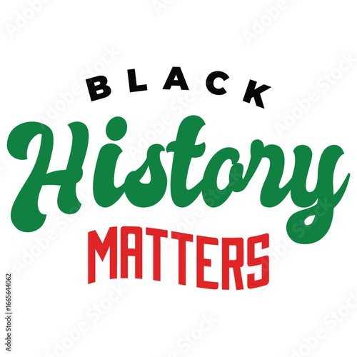 lettering black history month