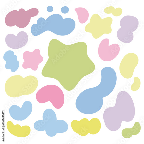 Colorful Blob Abstract Pattern