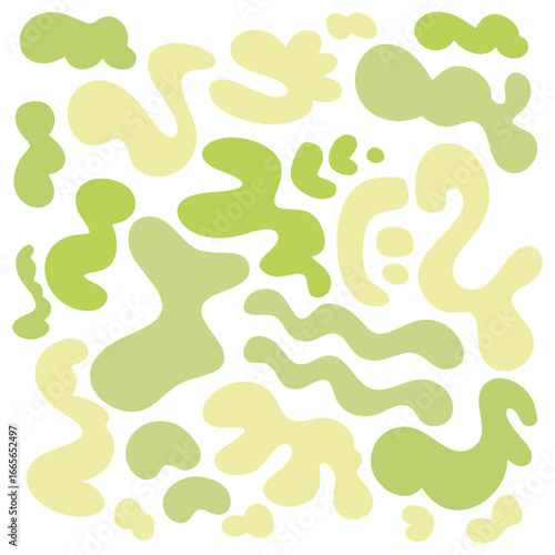 Green Camouflage Abstract Pattern 