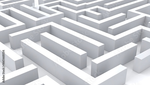 White Maze, Pathfinding, 3D Perspective