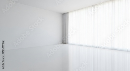 Wallpaper Mural Minimalist white room bathed in natural light for design concepts Torontodigital.ca