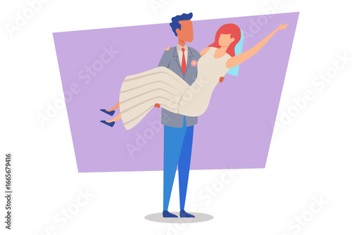 Minimalistic marriage certificate with lines for details and heart symbol at bottom. Formal acknowledgment of marital union concept