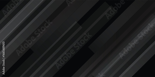 Black abstract background. Elegant dark diagonal shape elements.