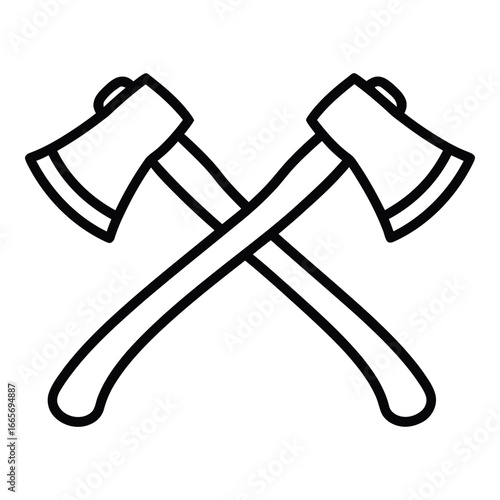 Crossed Axes Vector Icon
