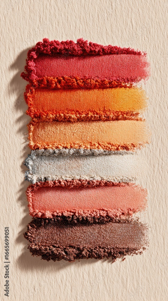 Fototapeta premium Colorful eyeshadow swatches