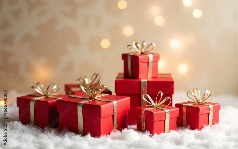 Obraz premium Christmas Gift boxes isolated. High quality