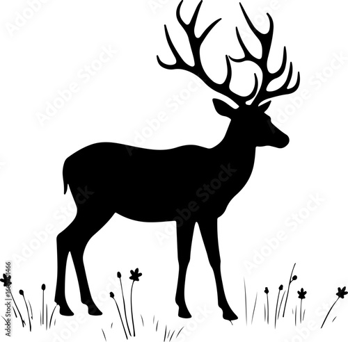 Kangaroo with Joey Silhouette Vector Design