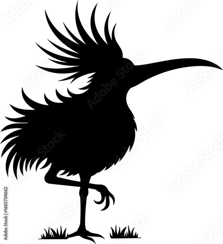 "Rooster Silhouette Vector Art"