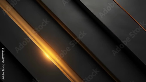 Sleek Gold Lines on a Dark Abstract Background