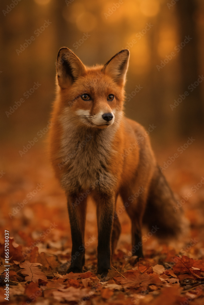 Fototapeta premium red fox in the wild