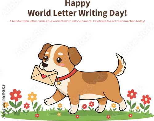 Celebrate World Letter Writing Day with an Adorable Canine Delivering Heartfelt Mail and Joy