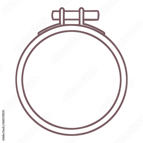 Decorative Circular Frame Outline Vector