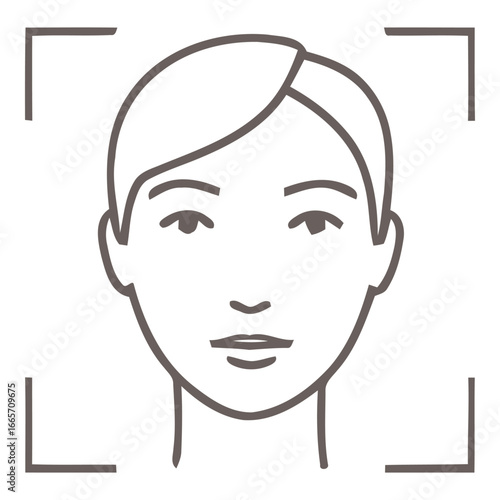 people Face Line Art Avatar Icon