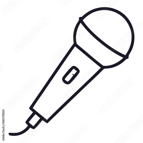 Microphone Icon for Music, Podcast, and Audio Recording