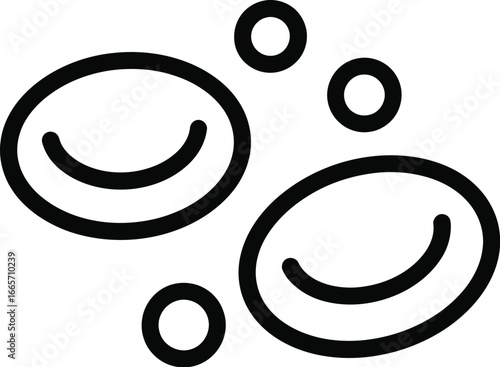 Red blood cells vector illustration medical healthcare art