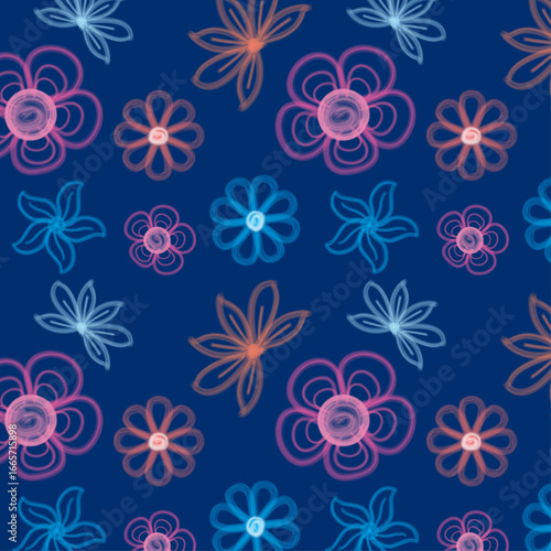 allover pattern design textile Print vector file 