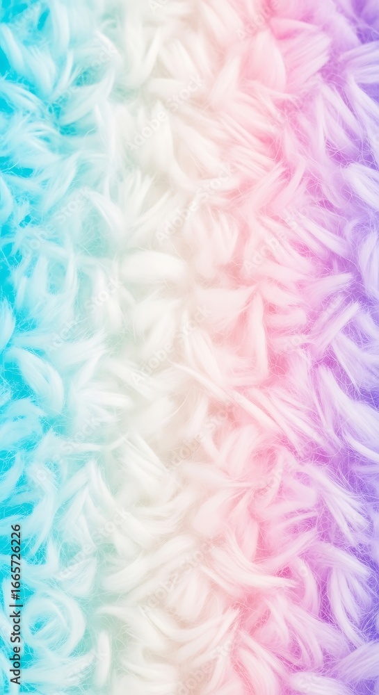 Fototapeta premium Soft Pastel Gradient Fur Texture with Gentle Color Transition image photo
