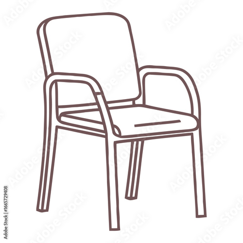 Armchair Icon – Furniture and Home Interior Illustration