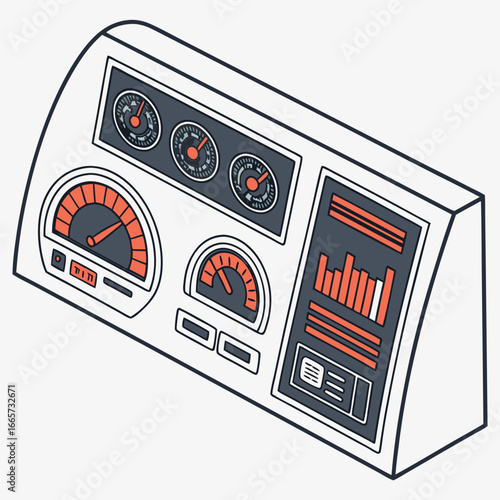 Futuristic Dashboard Widgets Glowing UI Elements
