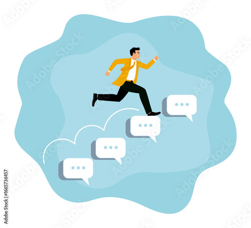 An entrepreneur gets positive feedback and advice to help grow the business.