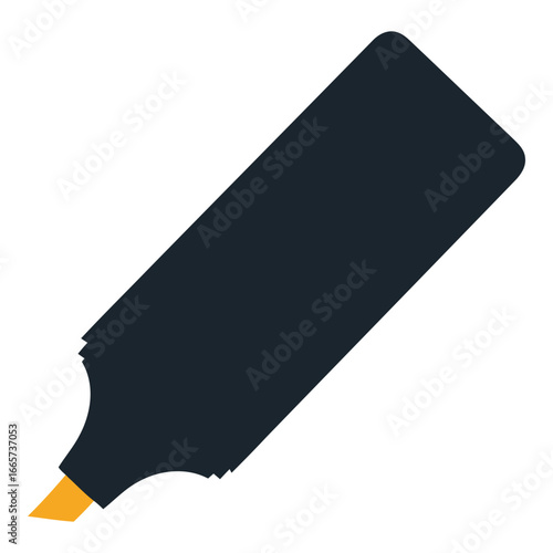 highlighter vector icon black color
