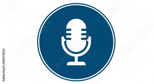 Microphone Icon A Symbol of Audio Recording and Broadcasting