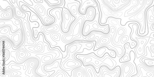 Abstract topographic contours map background. Topography lines and circles background. Minimalist modern contour drawing. Luxury line art background vector. Topographical line map.