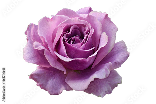 Close-up of a single, vibrant purple rose (1)