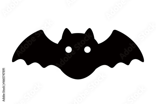 Halloween materials: Hand-drawn bat illustrations, cute round bat cut-out illustrations
