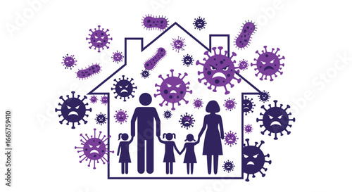 Family Staying Safe at Home During the Pandemic