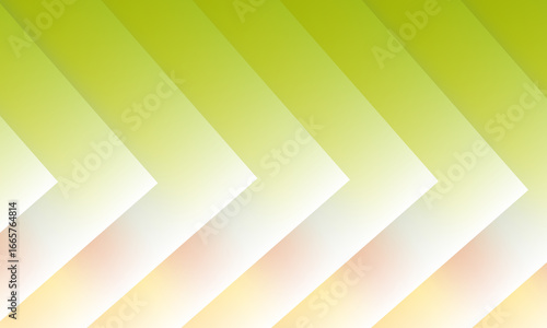 Abstract geometric background with layered chevron shapes in a gradient of light green to white suggesting forward motion and modern design