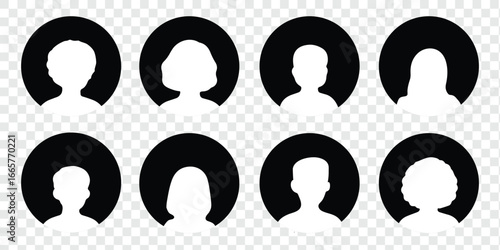 Default profile picture, avatar, photo placeholder. Avatar default user icon set. Social media user profile icon. Simple Gray Avatar Icons Representing Male And Female Profiles. Avatar flat icon set.