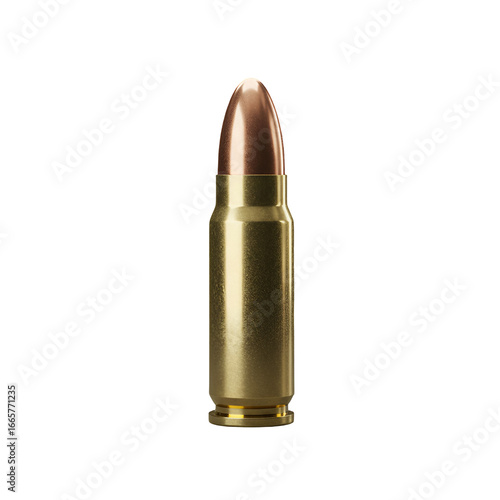 Wallpaper Mural Isolated Bullet Illustration with Gold and Brass Metal on Transparent Background Torontodigital.ca