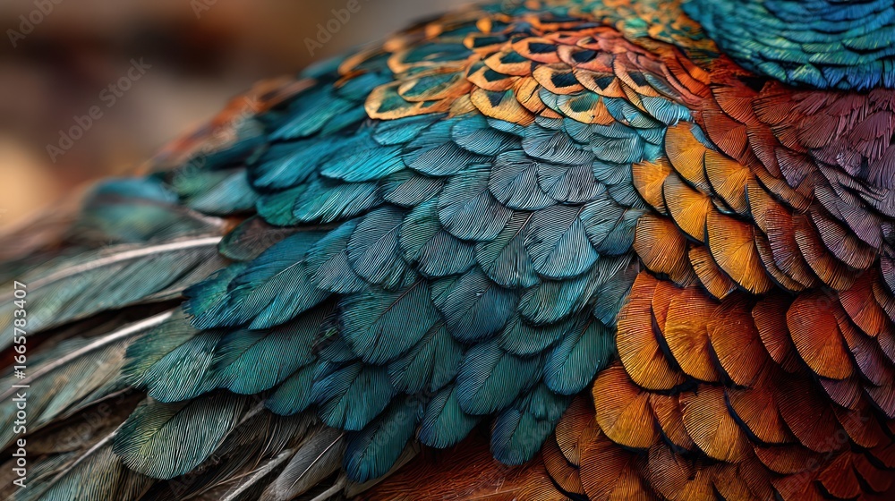 Obraz premium Close-up bird feathers