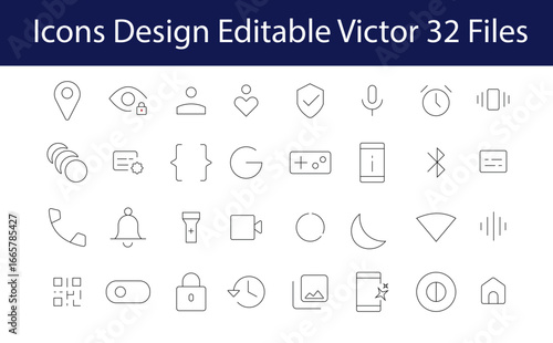 Minimalist Icon Collection: A curated assortment of elegantly designed icons, perfect for diverse applications, and showcasing a clean, modern aesthetic with user-friendly simplicity.