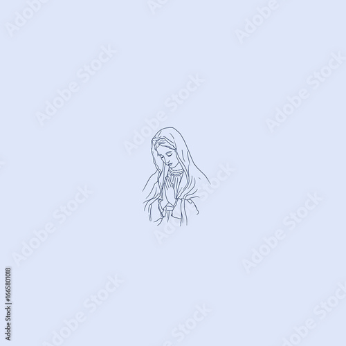THESE HIGH QUALITY MOTHER MARIA VECTOR FOR USING VARIOUS TYPES OF DESIGN WORKS LIKE T-SHIRT, LOGO, TATTOO AND HOME WALL DESIGN