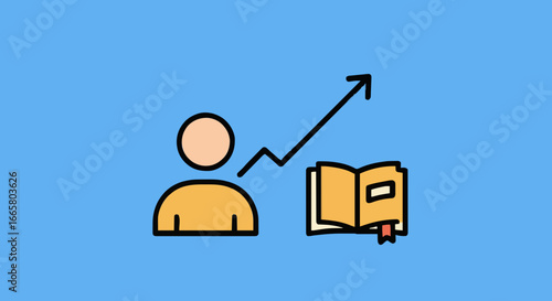 Icon vector illustration mentoring and Training