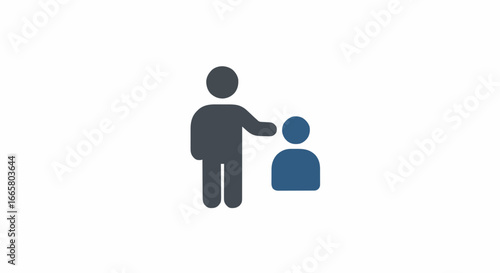 Icon vector illustration mentoring and Training