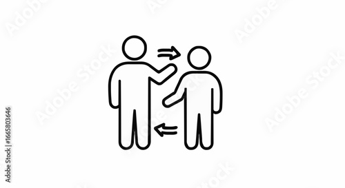 Icon vector illustration mentoring and Training