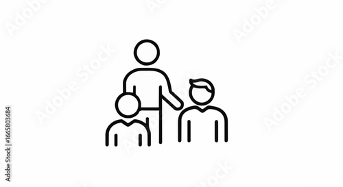 Icon vector illustration mentoring and Training